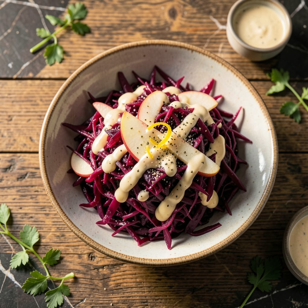 Red Cabbage Salad Recipe Mayonnaise: Tangy Crunch With Creamy Dressing