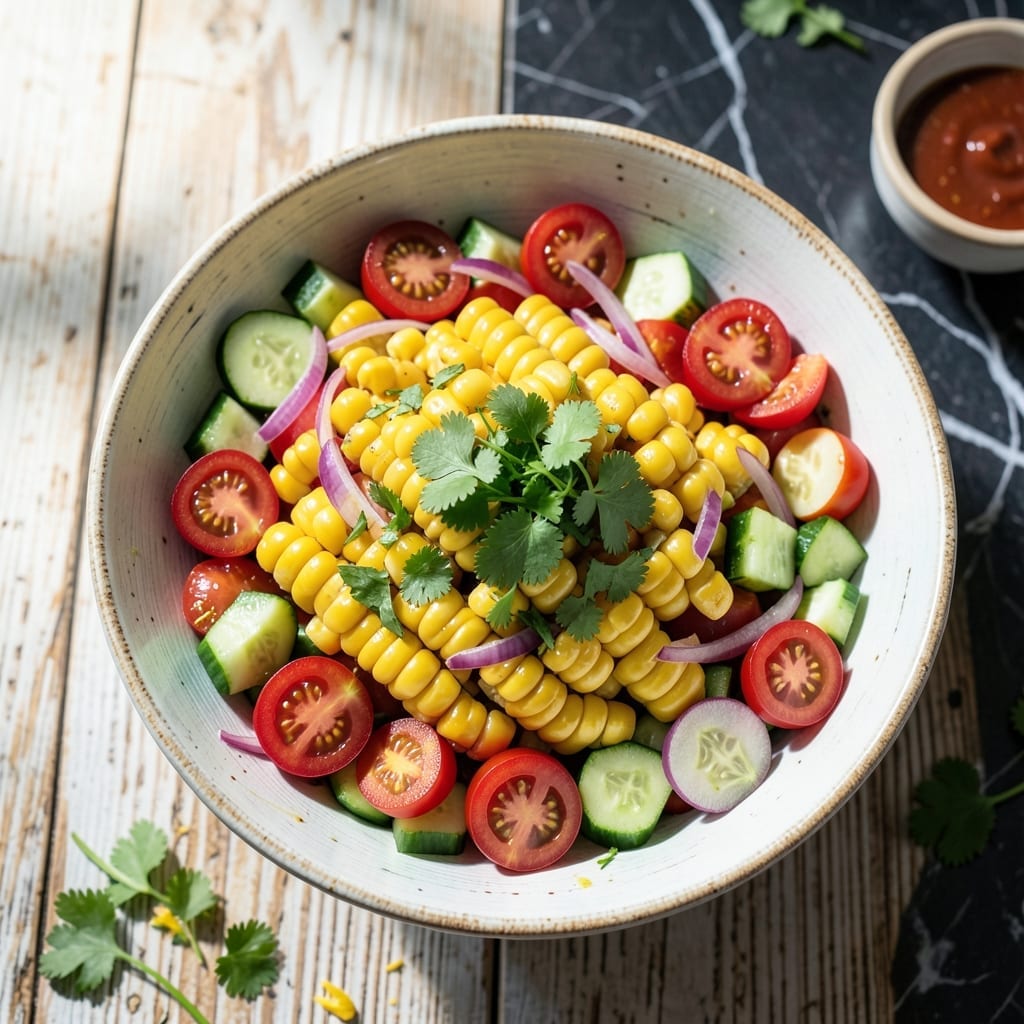 Corn Salad Recipe Ingredients: Fresh and Crunchy Garden Medley