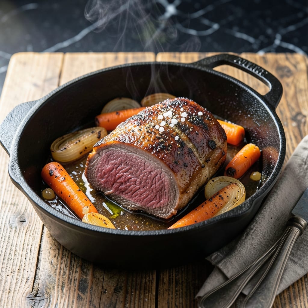Beef Bottom Round Roast Recipe Dutch Oven: Fork-Tender Braised Beef with Deep Flavor