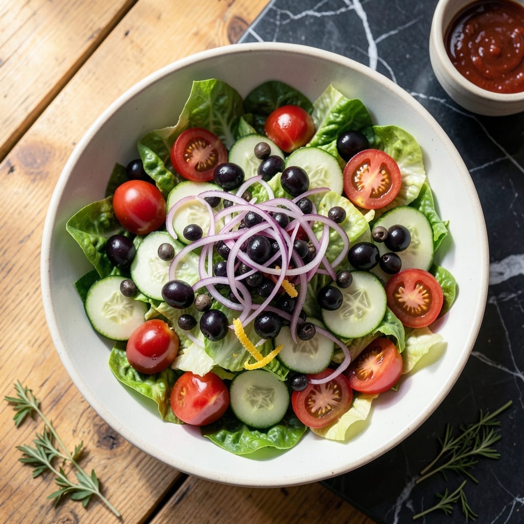 Traditional Greek Salad Recipe With Lettuce: Crisp Veggies and Briny Feta Harmony Traditional Greek Salad Recipe With Lettuce: Crisp Veggies and Briny Feta Harmony