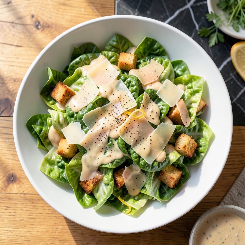 Natasha's Kitchen Caesar Salad Recipe: Classic Creamy Dressing With Parmesan Crunch