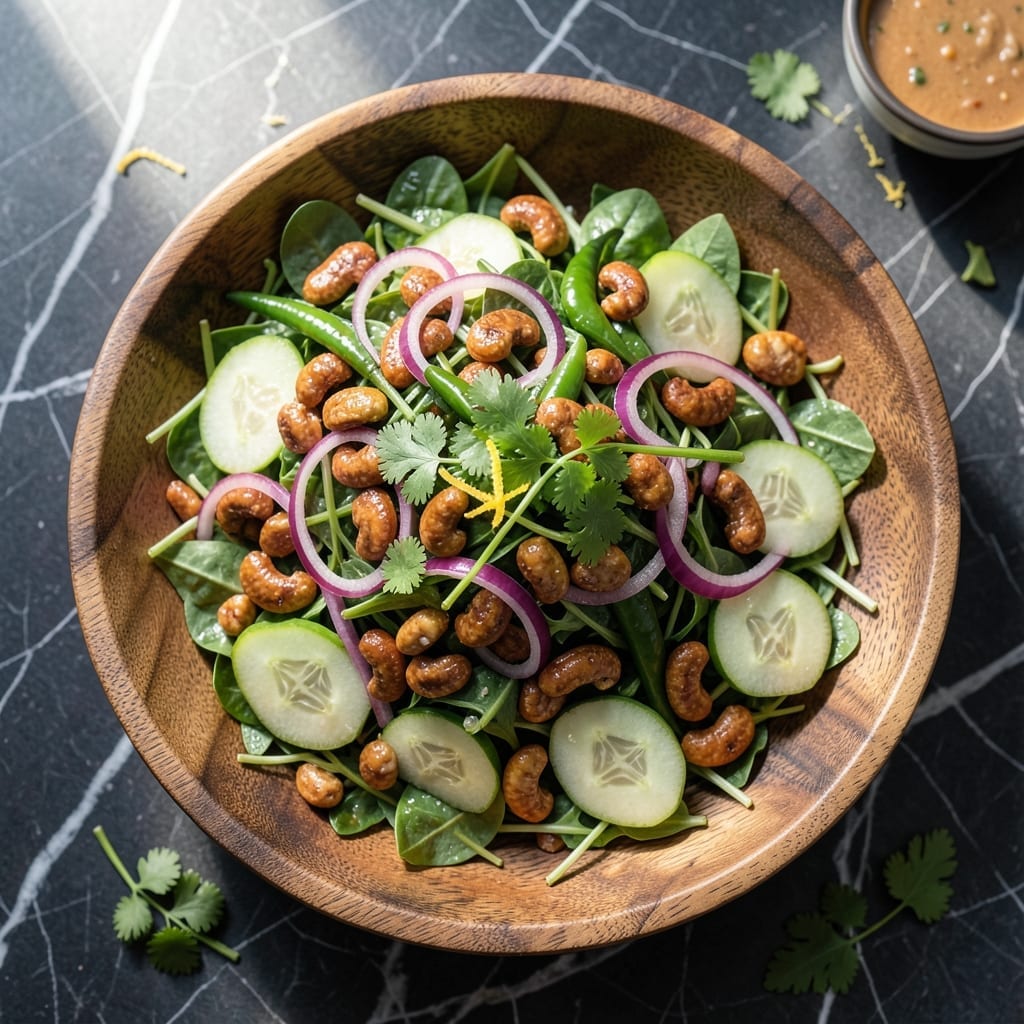 Cashew Nut Salad Recipe Bangladeshi: Crunchy Nuts with Fresh Greens