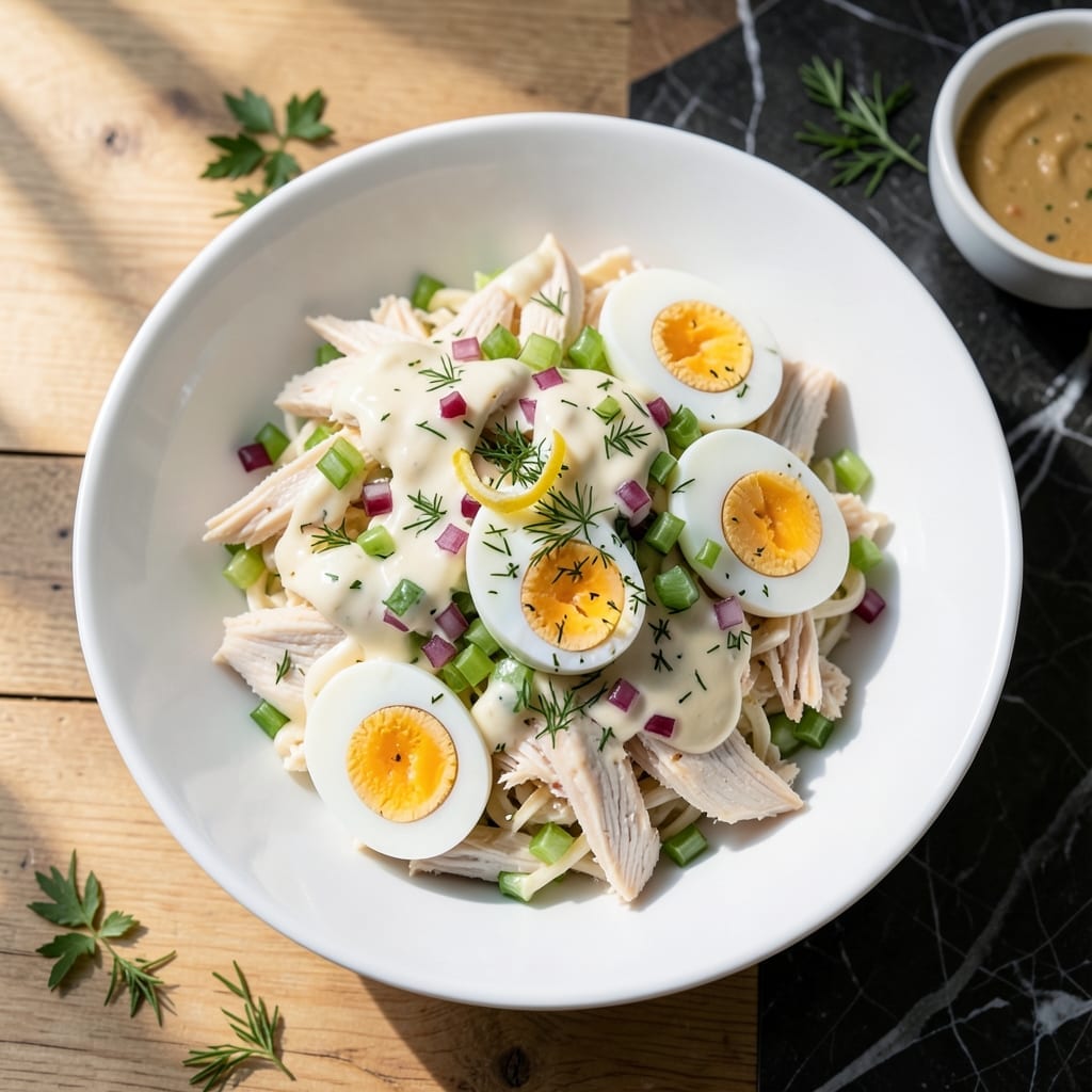 Canned Chicken Salad Recipe With Eggs: Classic Delicatessen-Style Lunch