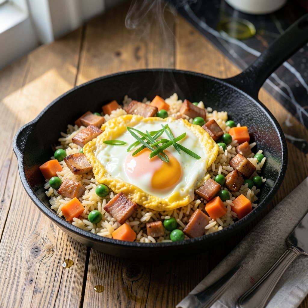 Ham Fried Rice Recipe With Egg: Weeknight Savory One-Pan Meal Ham Fried Rice Recipe With Egg: Weeknight Savory One-Pan Meal