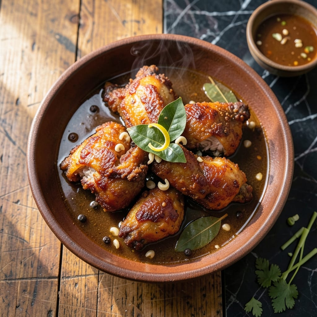 Fried Chicken Adobo Recipe Filipino Style: Crispy Vinegar-Braised Delight