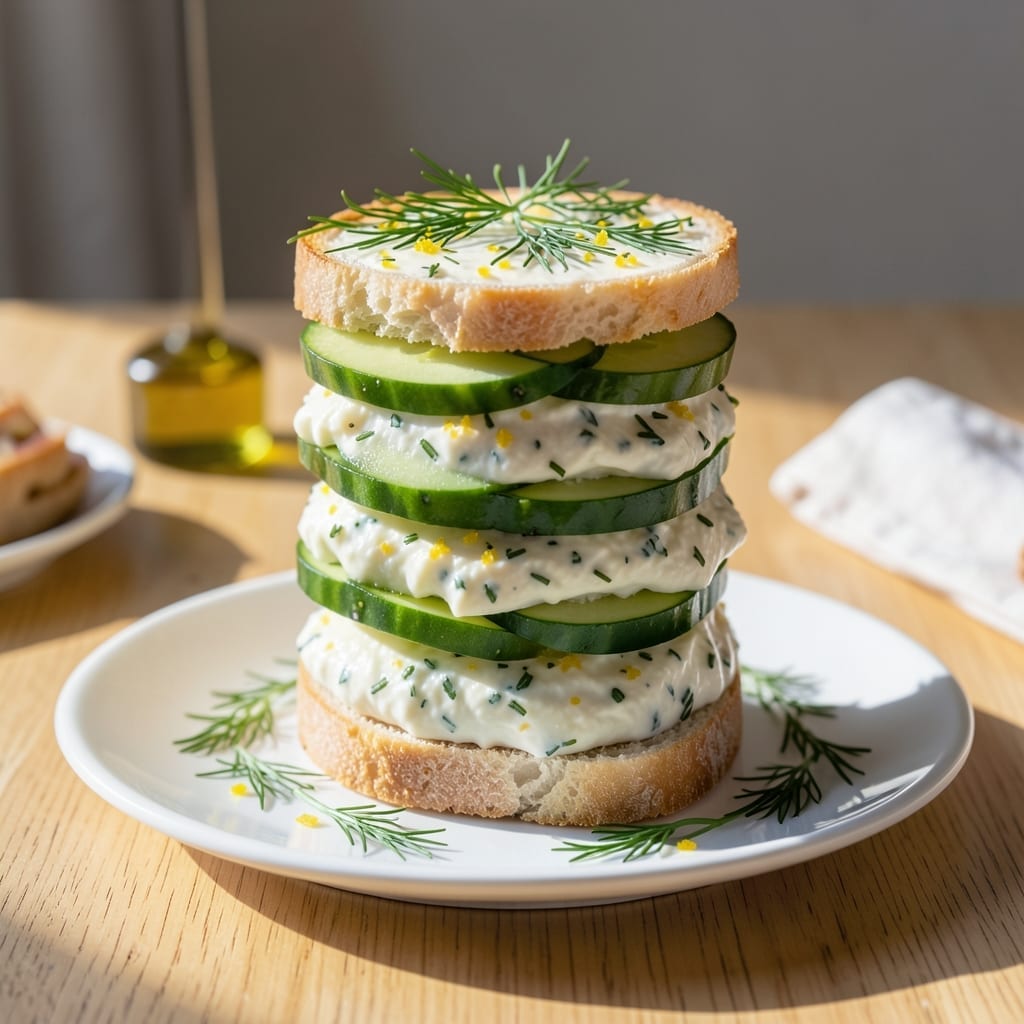 Cucumber Sandwich Recipe Without Mayo: Fresh Herb Spread for Light Bites