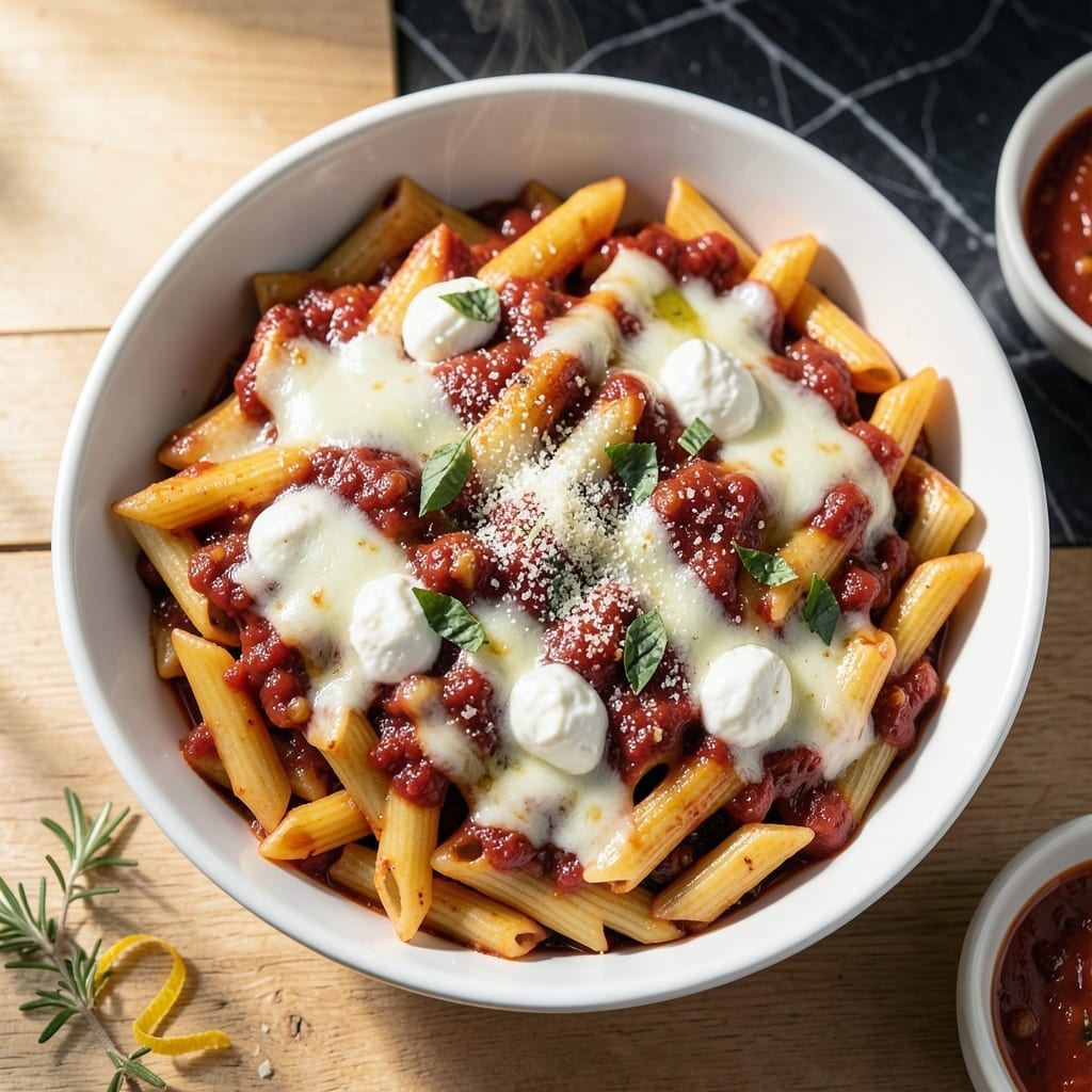 Recipe For Baked Penne Pasta With Ricotta Cheese: Layered Cheesy Indulgence Recipe For Baked Penne Pasta With Ricotta Cheese: Layered Cheesy Indulgence
