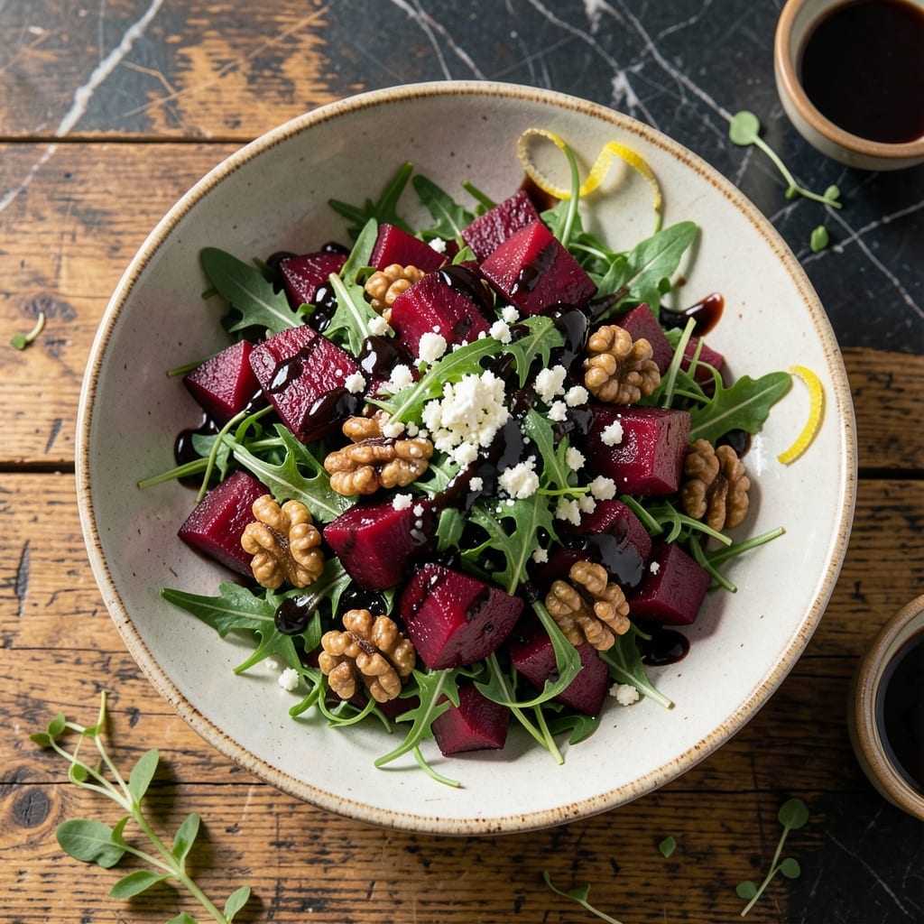 Beet Salad Recipe Balsamic Vinegar: Ruby-Roasted Sweetness with Tangy Dressing