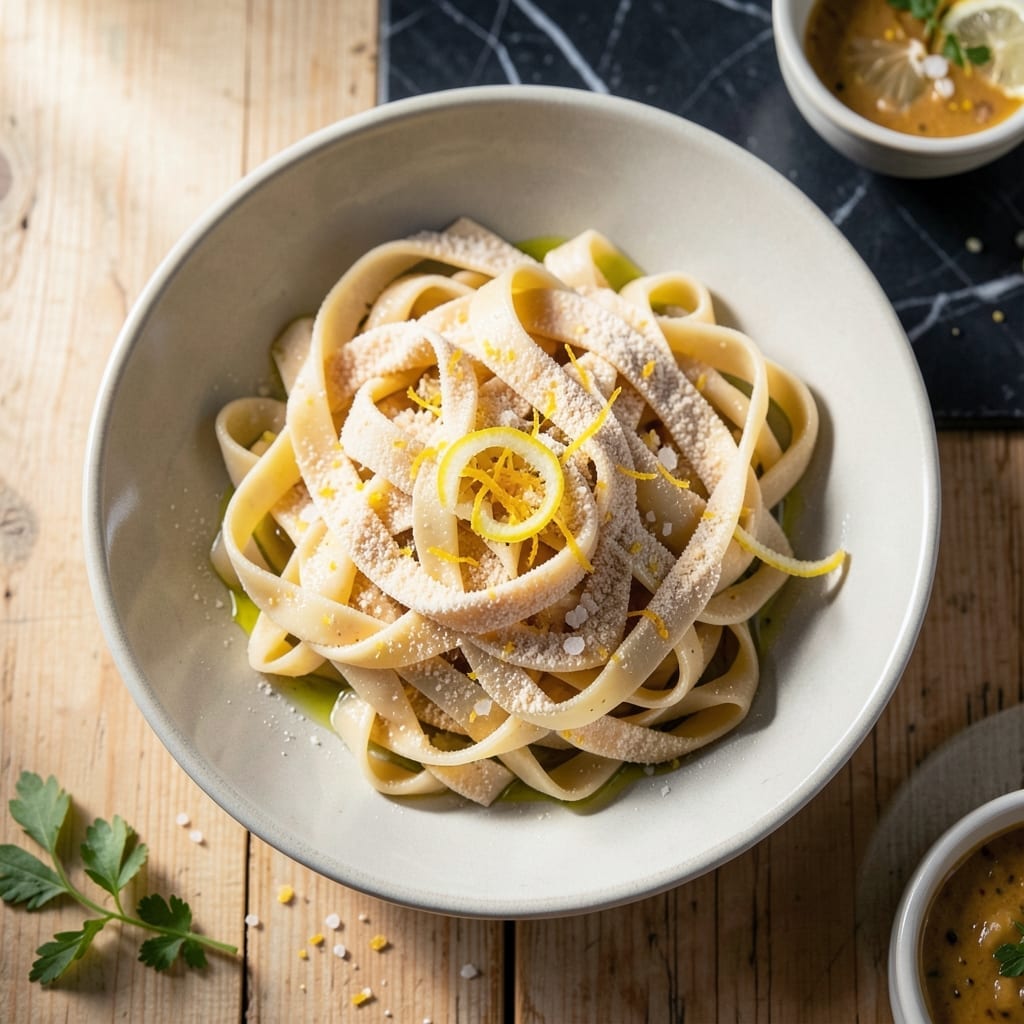 Homemade Pasta Recipe Love And Lemons: Egg-Free Ribbons With Lemon Zest