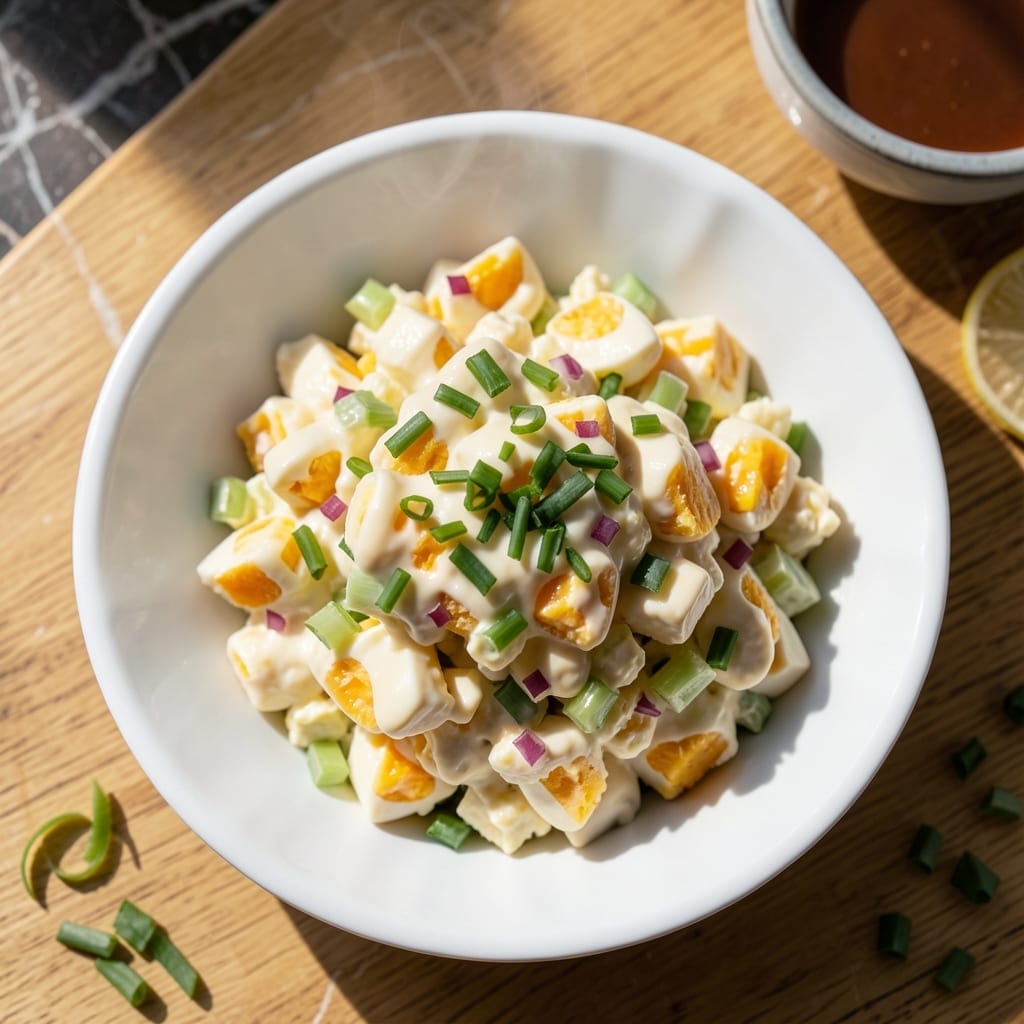 Egg Salad Recipe With Chives: Bright Herb-Flecked Creaminess Egg Salad Recipe With Chives: Bright Herb-Flecked Creaminess