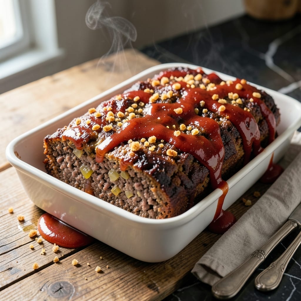 Meatloaf Recipe 2lbs Ground Beef: Savory Glaze With Moist Texture