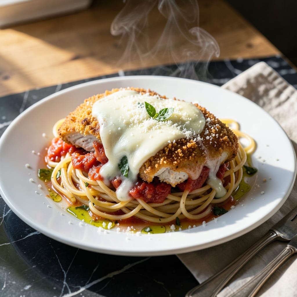 Recipe Chicken Parmigiana: Crispy Breaded Cutlets With Melty Mozzarella