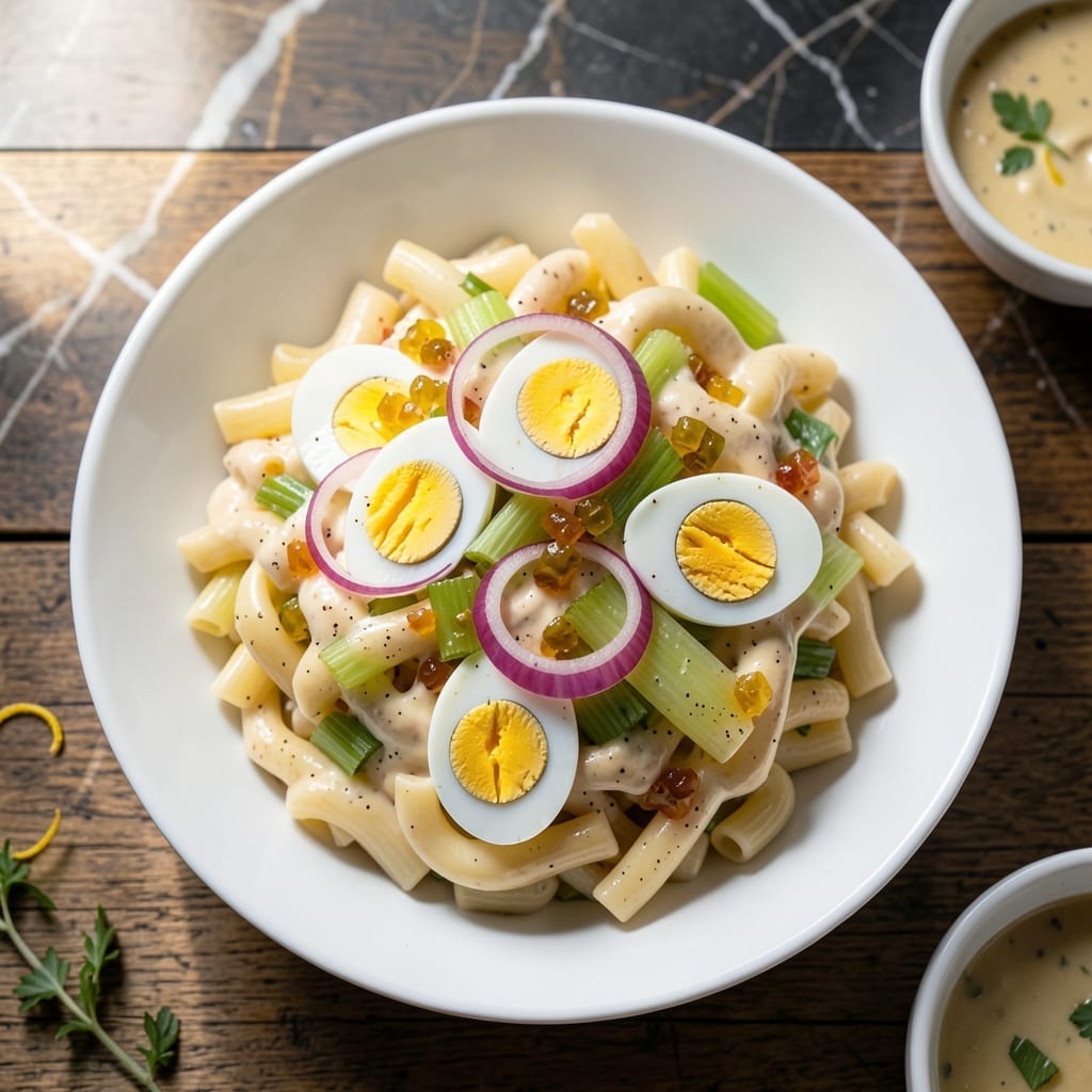 Pasta Salad Recipe With Mayo and Eggs: Classic Creamy Picnic Delight Pasta Salad Recipe With Mayo and Eggs: Classic Creamy Picnic Delight