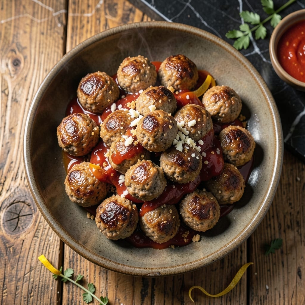 Meatball Recipe Veal Pork Beef: Triple-Meat Italian-Style Bites