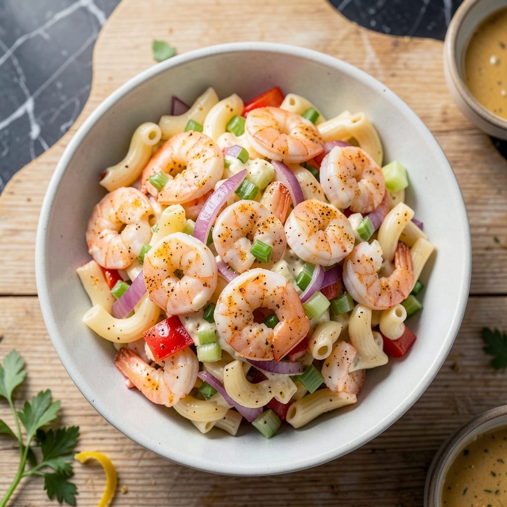 Shrimp Macaroni Salad Recipe Old Bay: Chesapeake-Style Creamy Crunch