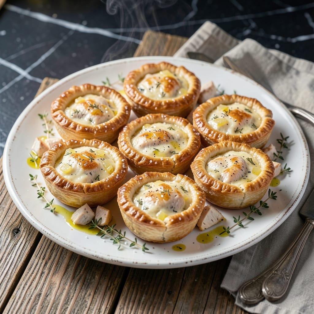 Mini Chicken Pot Pie Recipe From Scratch: Buttery Crust and Creamy Filling