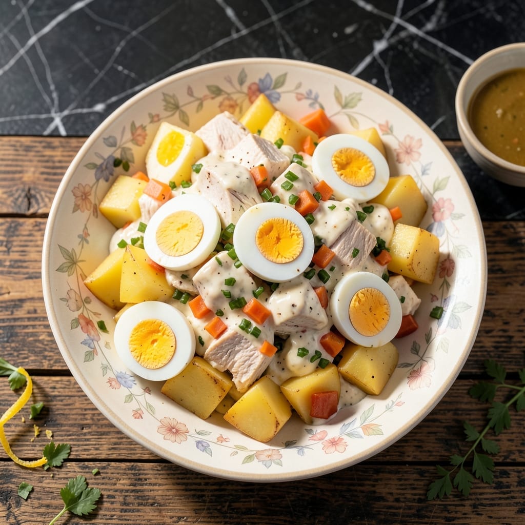 Chicken Potato Salad Recipe Panlasang Pinoy: Filipino Creamy Twist With Eggs