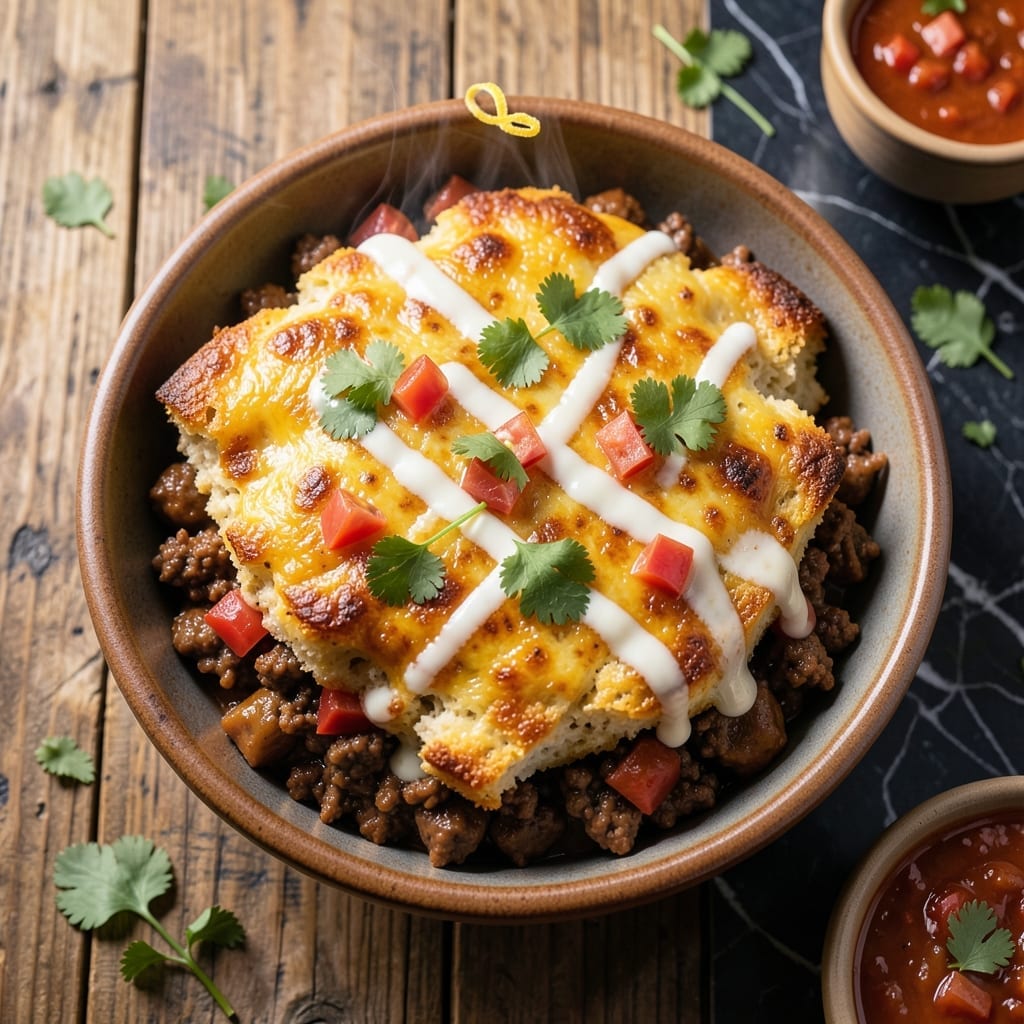 Jiffy Mexican Cornbread Recipe With Ground Beef: Savory Southwestern One-Pan Meal