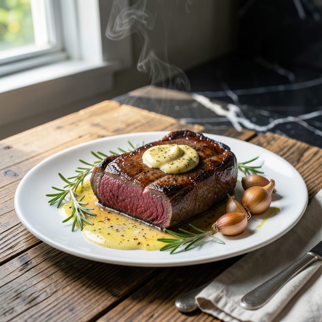 Ribeye Steak Recipe Oven: Juicy Medium-Rare With Herb Butter Finish
