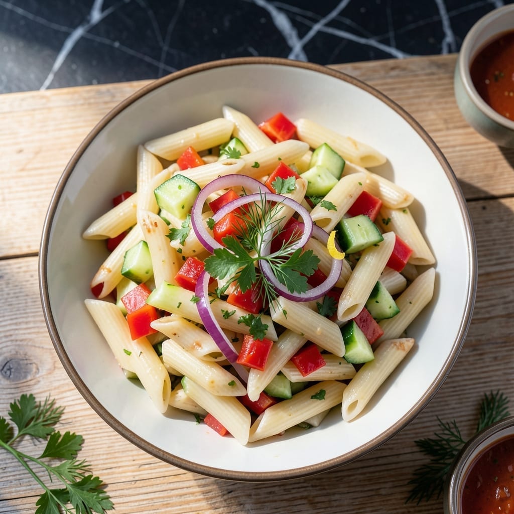 Pasta Salad Recipe No Tomatoes: Zesty Herb and Garden Freshness