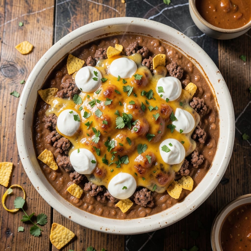 Mexican White Trash Casserole Recipe Steps: Layered Tex-Mex Comfort in One Dish