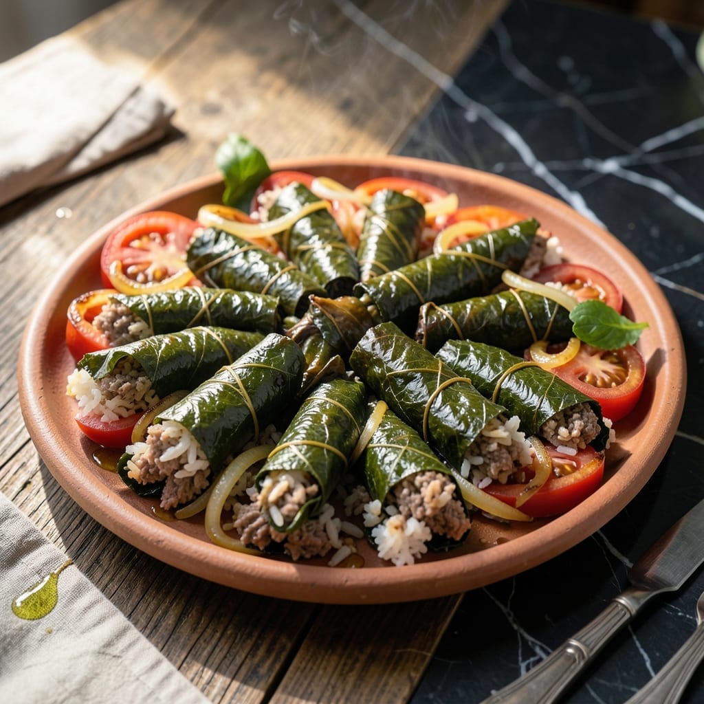 Dolma Recipe Iraqi: Stuffed Grape Leaves With Middle Eastern Spice Dolma Recipe Iraqi: Stuffed Grape Leaves With Middle Eastern Spice