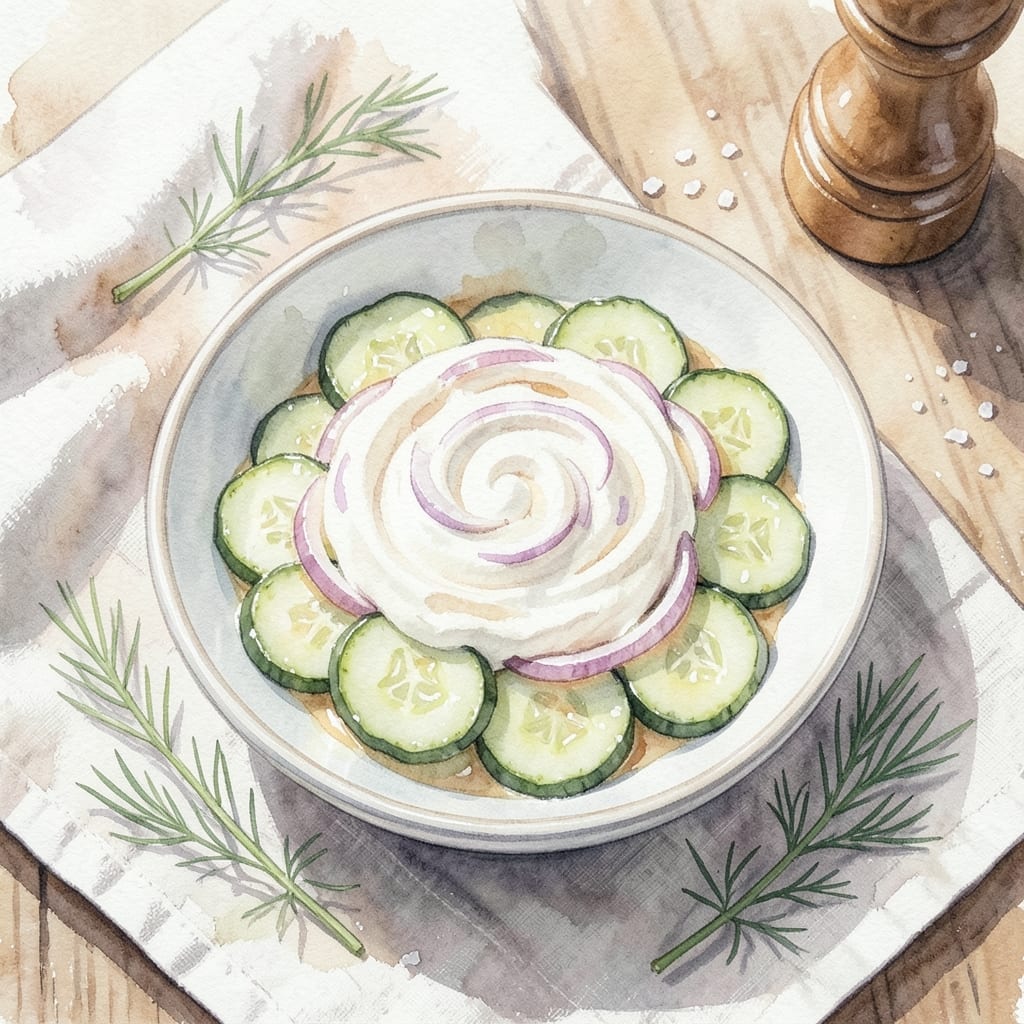 Best Creamy Cucumber Salad Recipe With Sour Cream And Dill: Cool and Crisp Garden Freshness