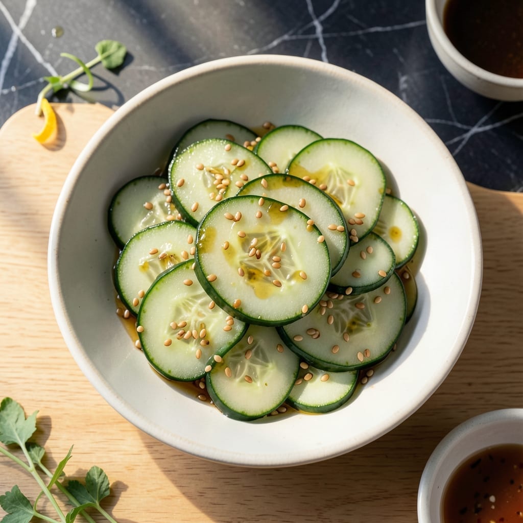 Japanese Cucumber Salad Recipe Rice Vinegar: Refreshing Crunch With Sesame Notes