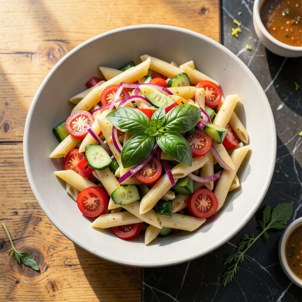 Pasta Salad Recipe Traditional: Garden-Fresh Herbs and Al Dente Bites