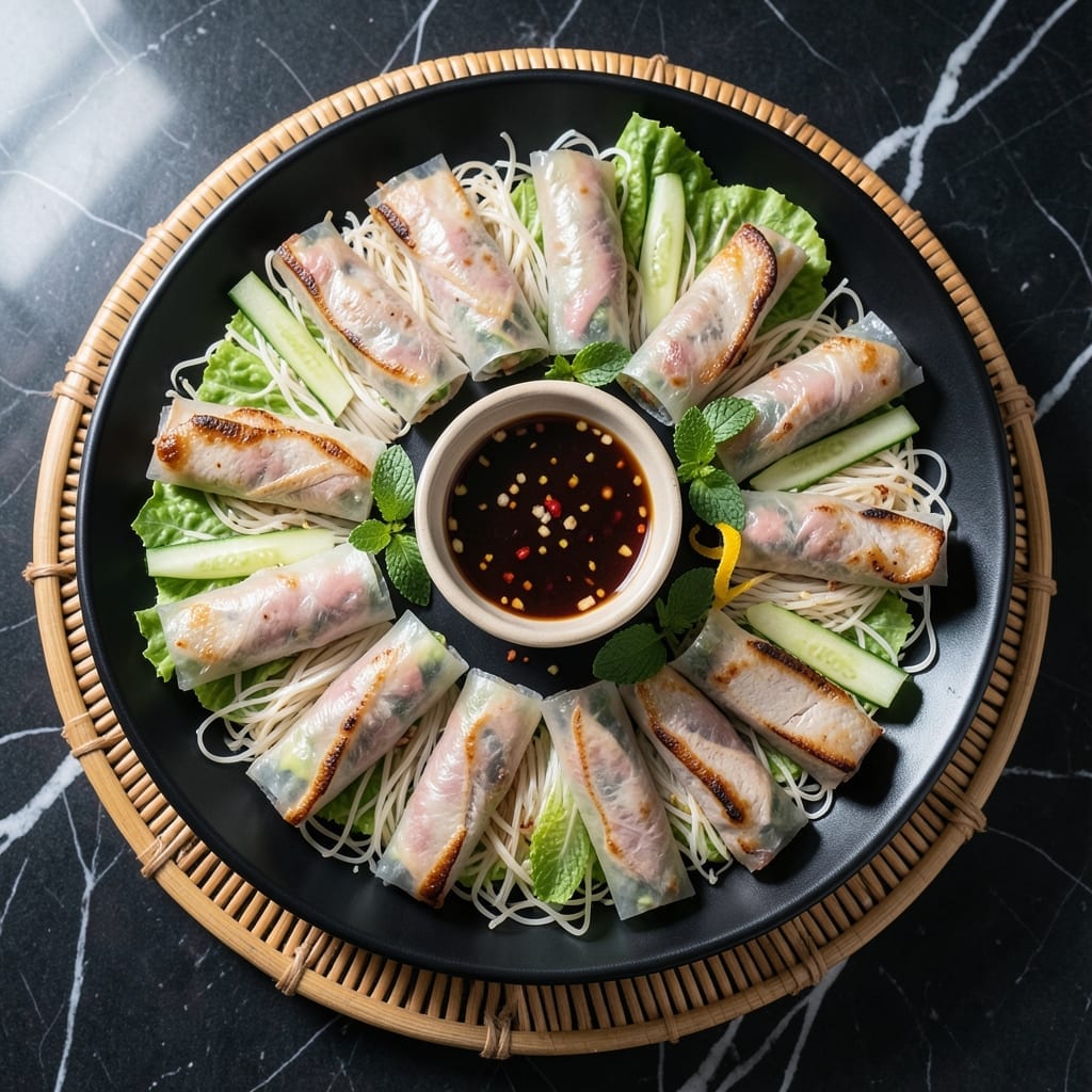 Goi Cuon Recipe Pork: Vietnamese Fresh Spring Rolls With Herb-Infused Pork