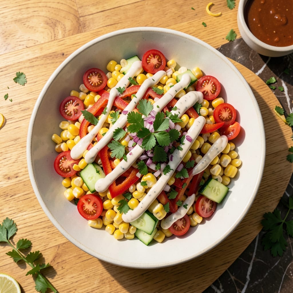 Corn Salad Recipe With Ranch Dressing: Sweet Kernel Crunch Meets Creamy Herb Tang