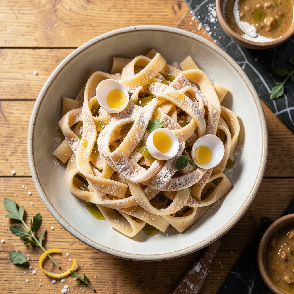 Homemade Italian Pasta Recipe With Semolina: Rustic Texture Straight From Nonna's Kitchen Homemade Italian Pasta Recipe With Semolina: Rustic Texture Straight From Nonna's Kitchen