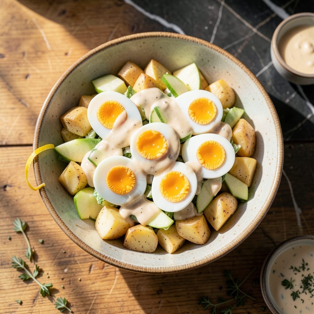 Potato Salad Recipe With Egg and Apple: Sweet-Tangy Picnic Delight