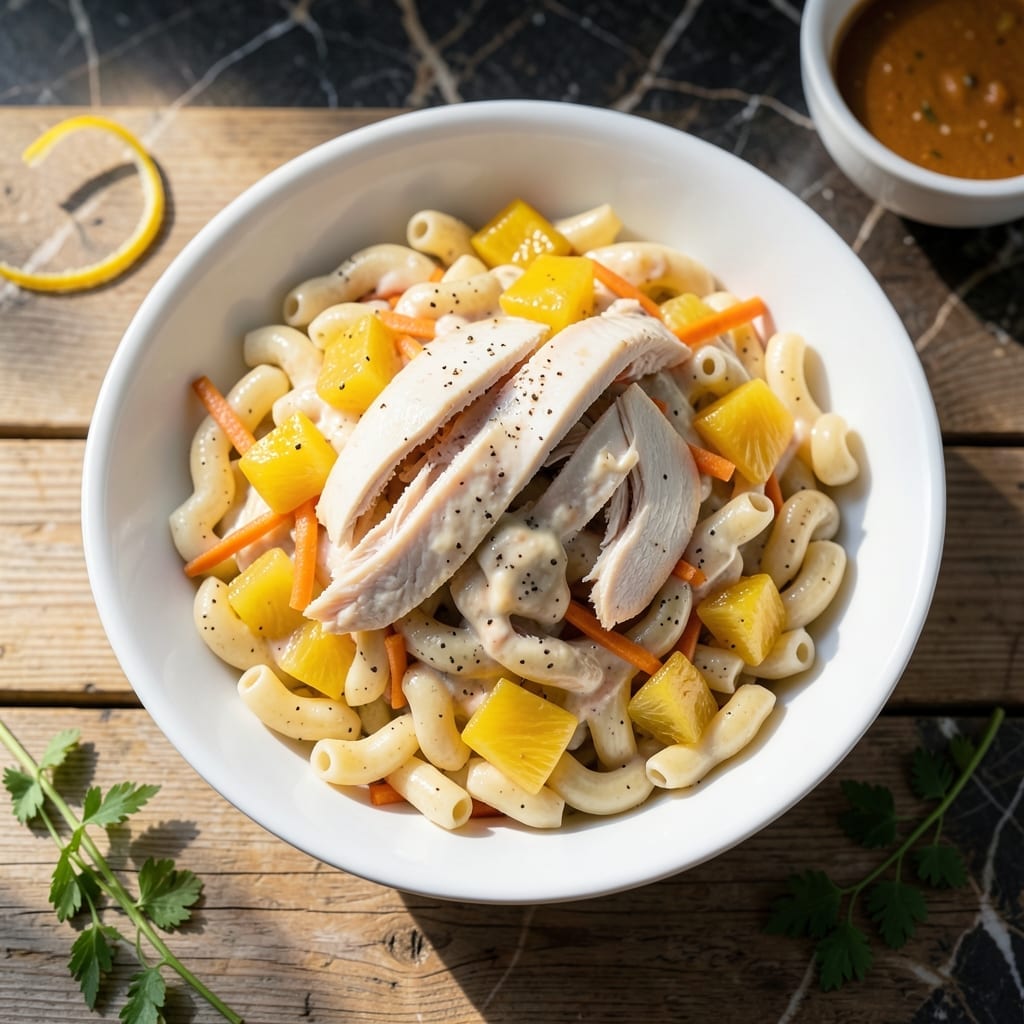 Chicken Macaroni Salad Recipe Pinoy Style: Tropical Creamy Crunch