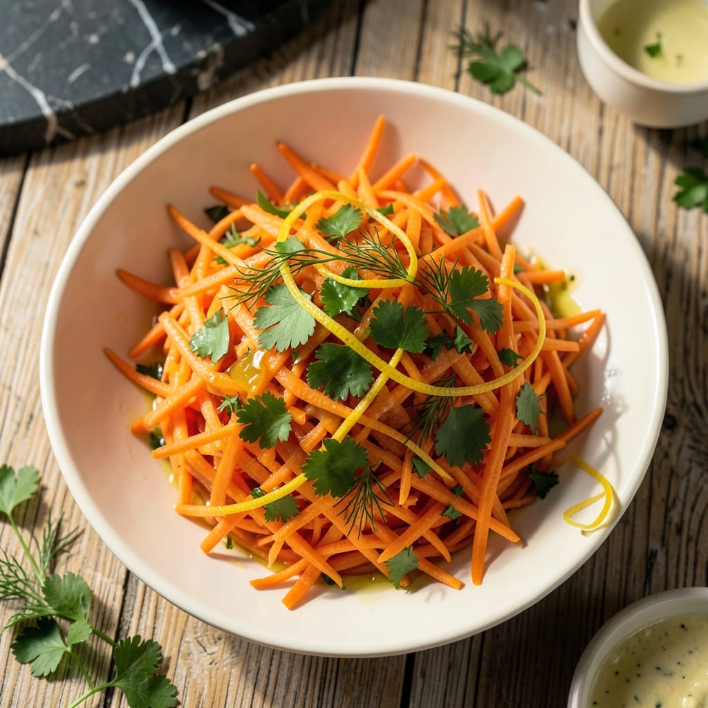 Carrot Salad Recipe Without Mayonnaise: Zesty Lemon and Herb Toss