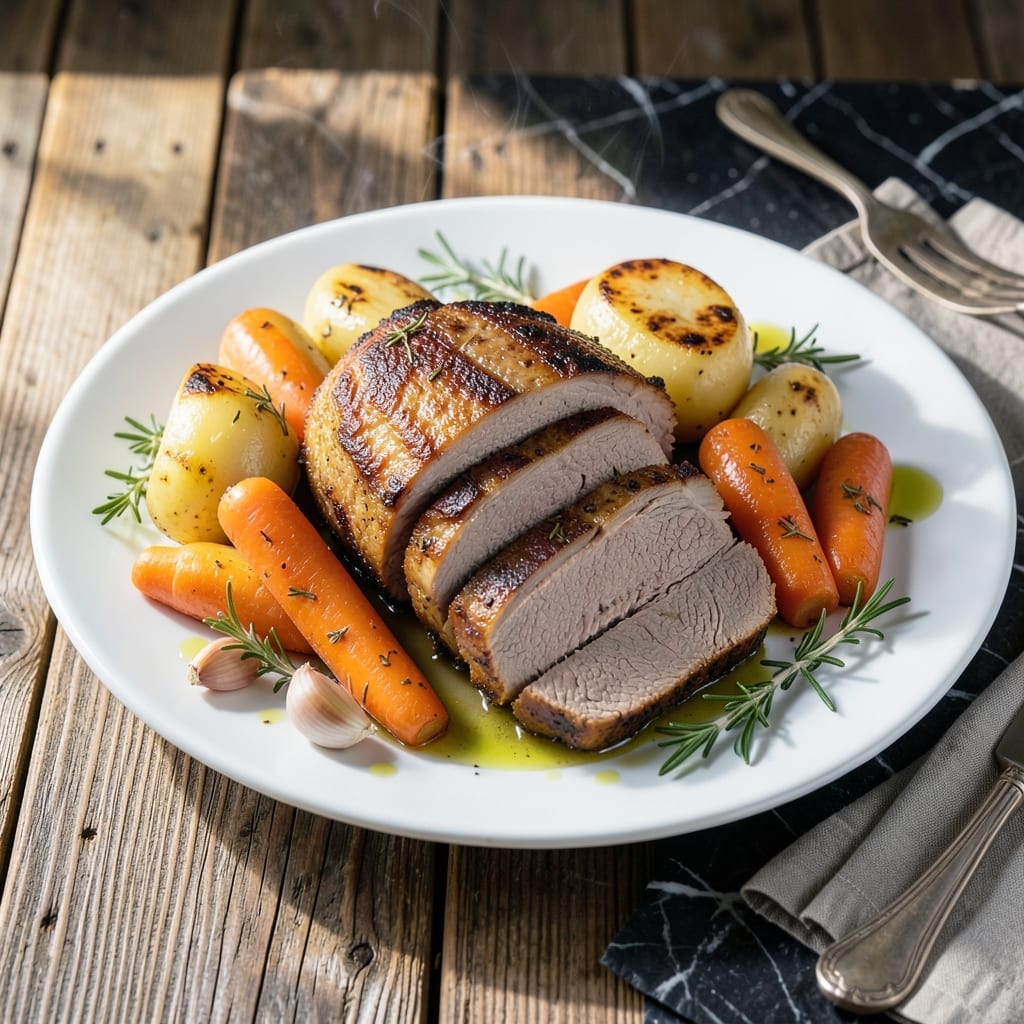 Instant Pot Recipe for Pork Loin Roast With Vegetables: One-Pot Herb-Infused Meal Instant Pot Recipe for Pork Loin Roast With Vegetables: One-Pot Herb-Infused Meal