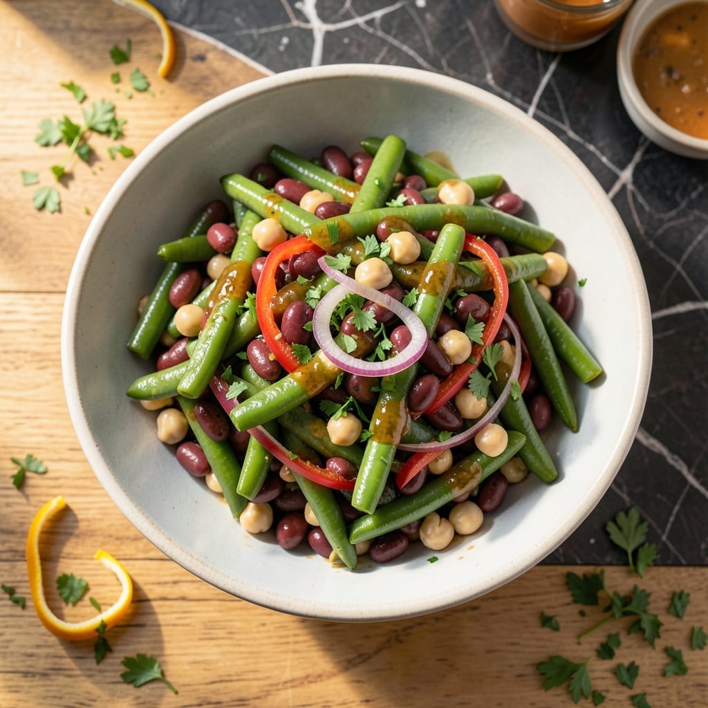 Recipe Three Bean Salad Vinegar: Zesty Marinated Crunch for Picnics