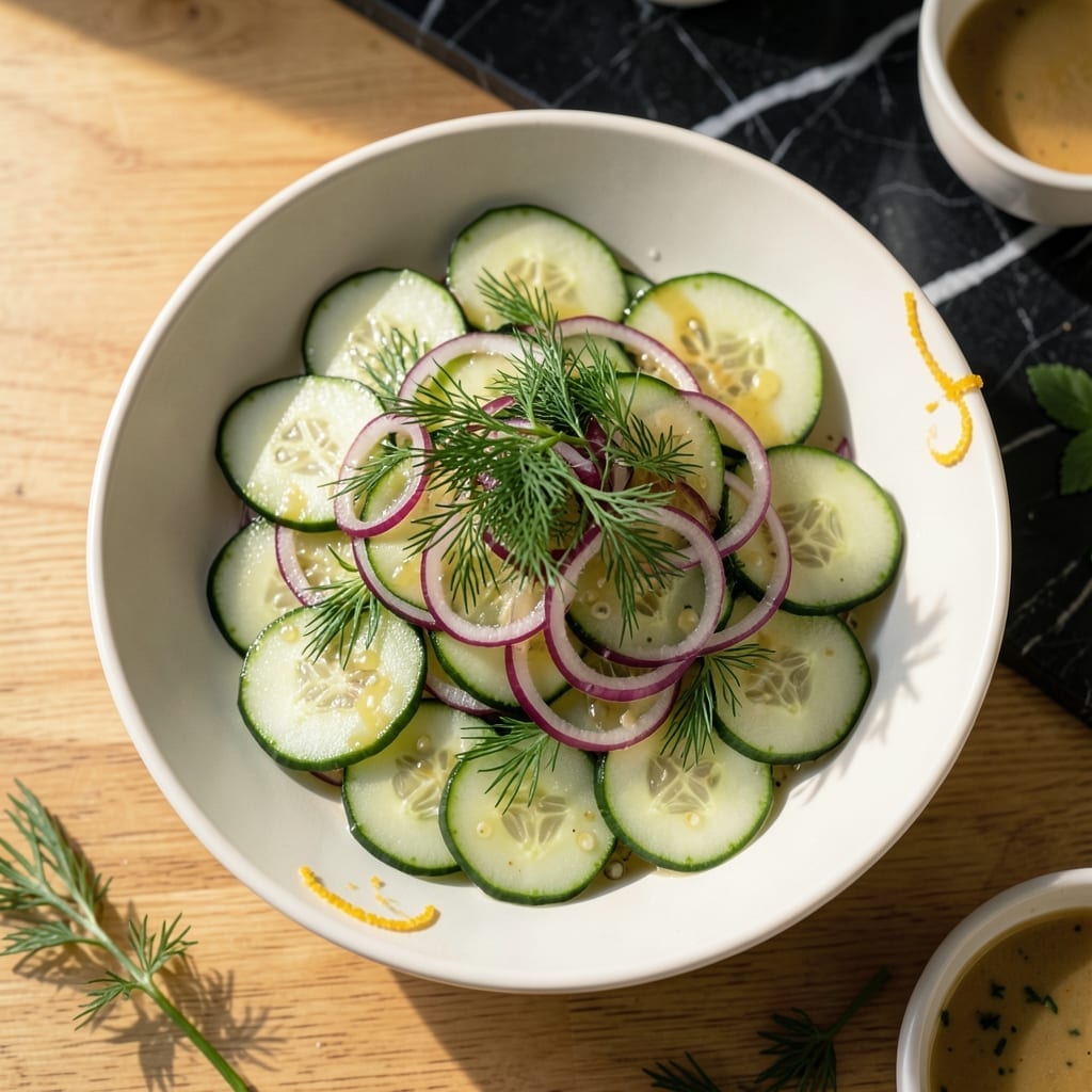 Cucumber Salad Recipe Vinegar Sugar Dill: Refreshed Garden Crunch in Minutes