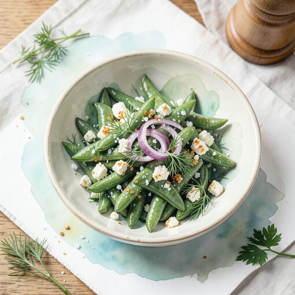 Recipe for Green Bean Salad With Feta Cheese: Bright Mediterranean Flavors in Minutes