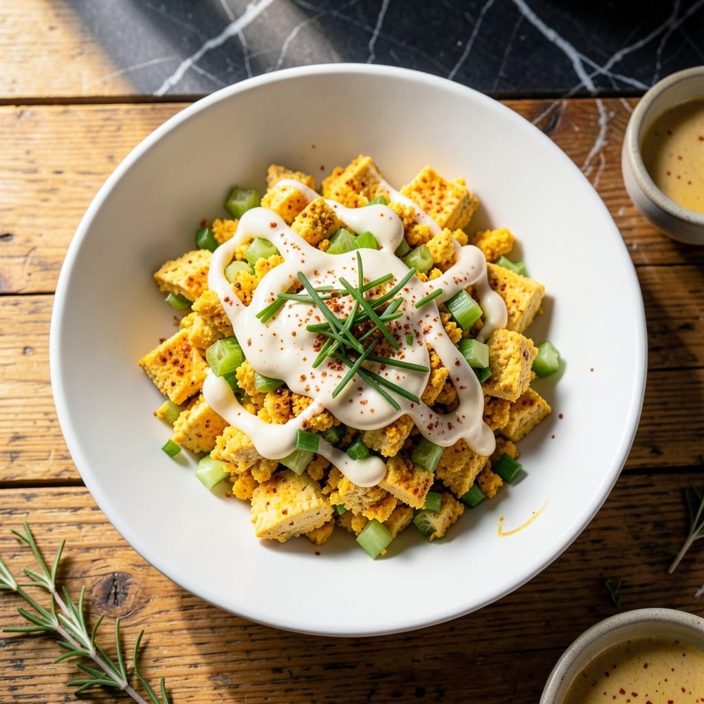 Vegan Egg Salad Recipe Tofu: Plant-Based Creamy Spread With Bold Mustard Tang Vegan Egg Salad Recipe Tofu: Plant-Based Creamy Spread With Bold Mustard Tang