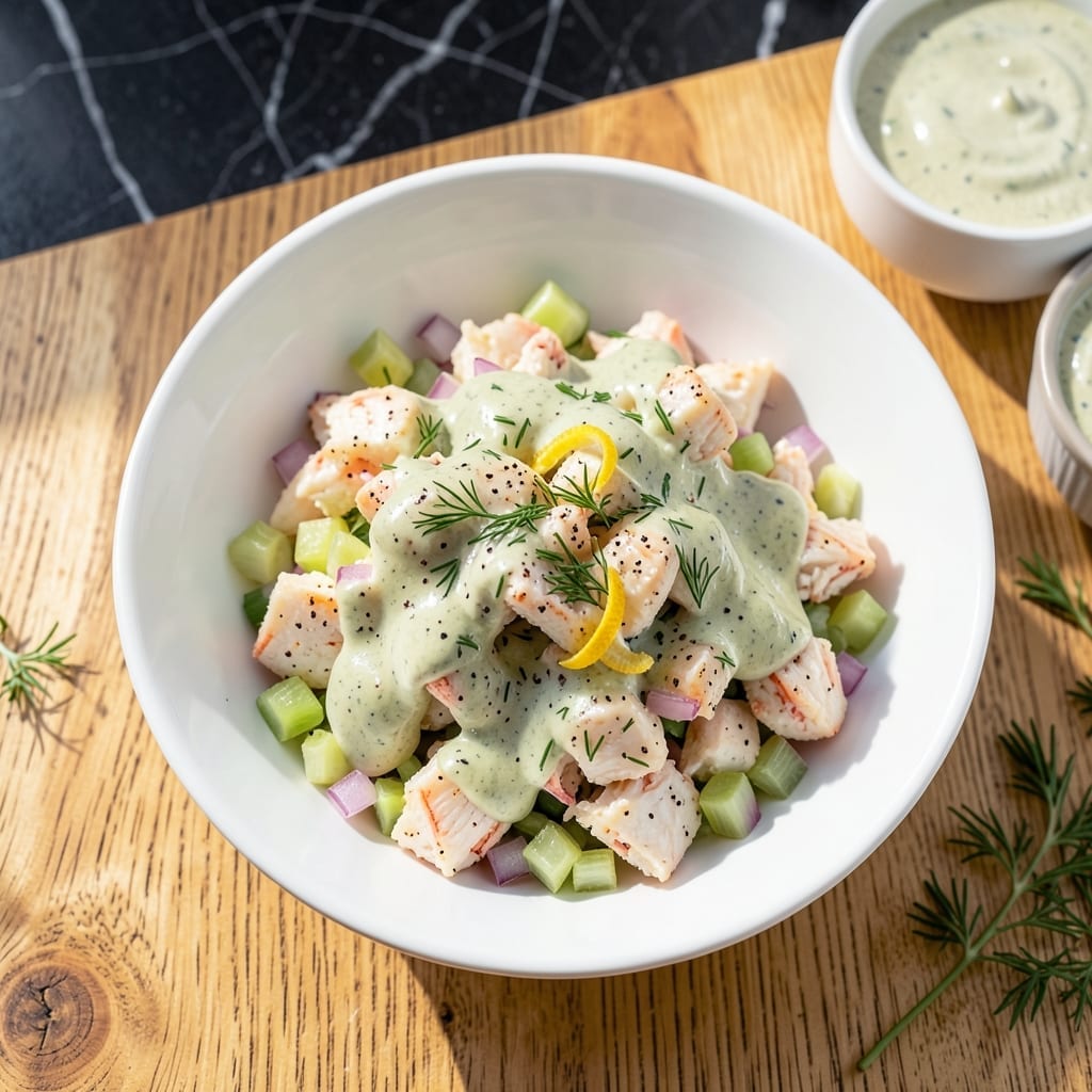 Crab Salad Recipe With Ranch Dressing: Lump Crab and Herb-Infused Creaminess