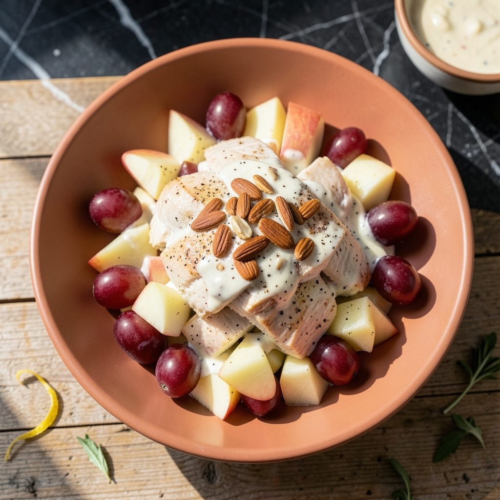 Chicken Salad Recipe With Grapes and Apples: Creamy Almond-Crunch Delight