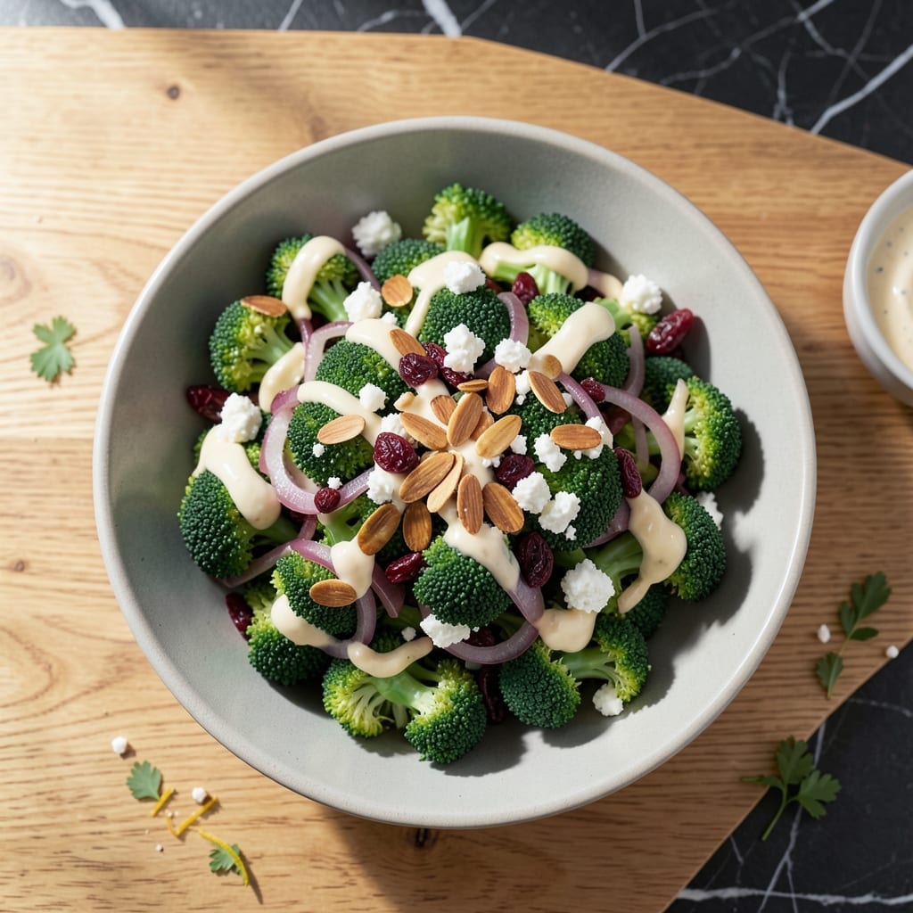Broccoli Salad Recipe Jamie Oliver: Crunchy Almond And Feta Delight