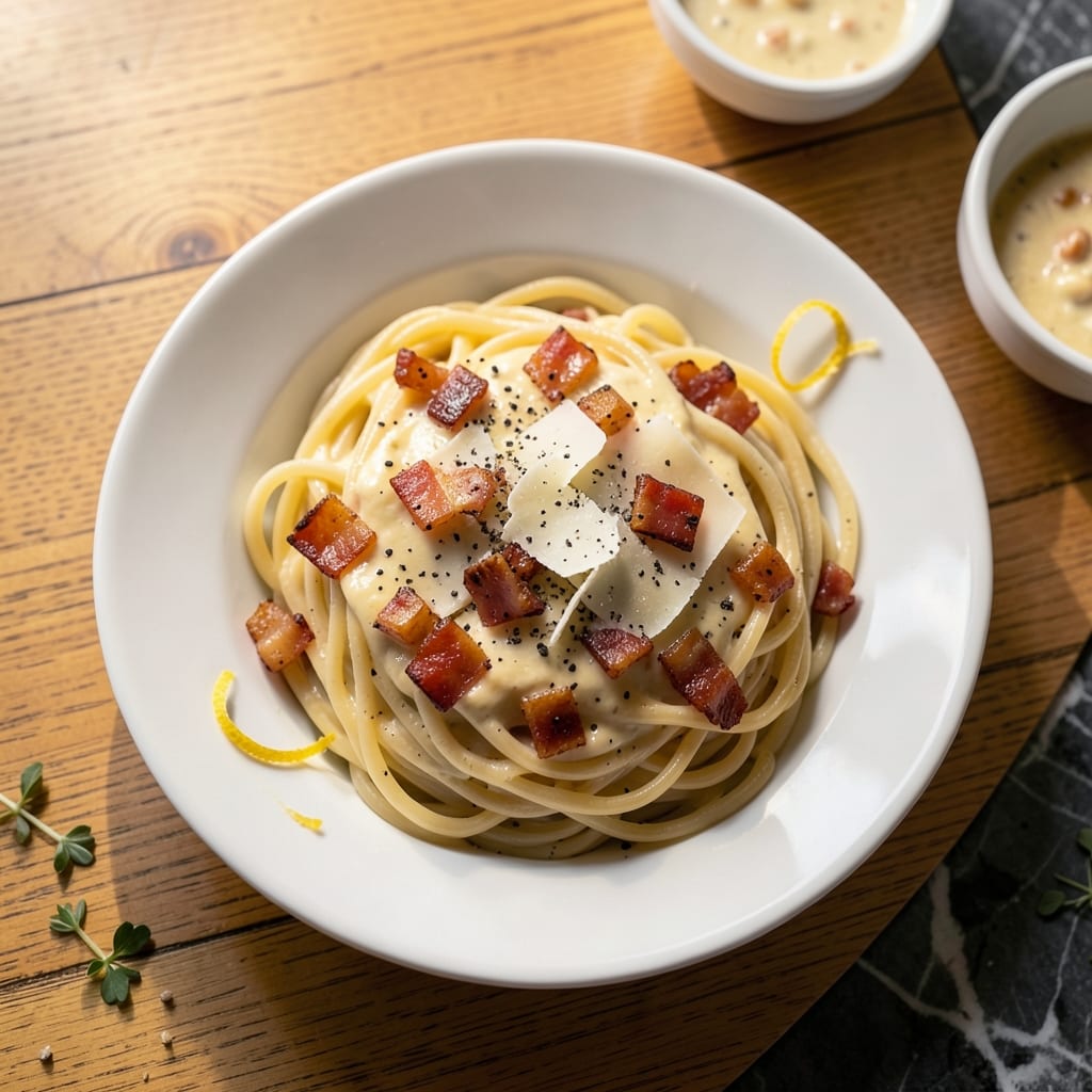 Pasta Carbonara Recipe for One: Single-Serve Roman Indulgence Pasta Carbonara Recipe for One: Single-Serve Roman Indulgence