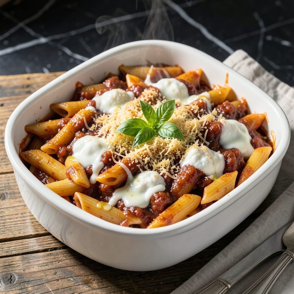 Recipe for Baked Pasta Dishes: Cheesy Layers with Golden Crust
