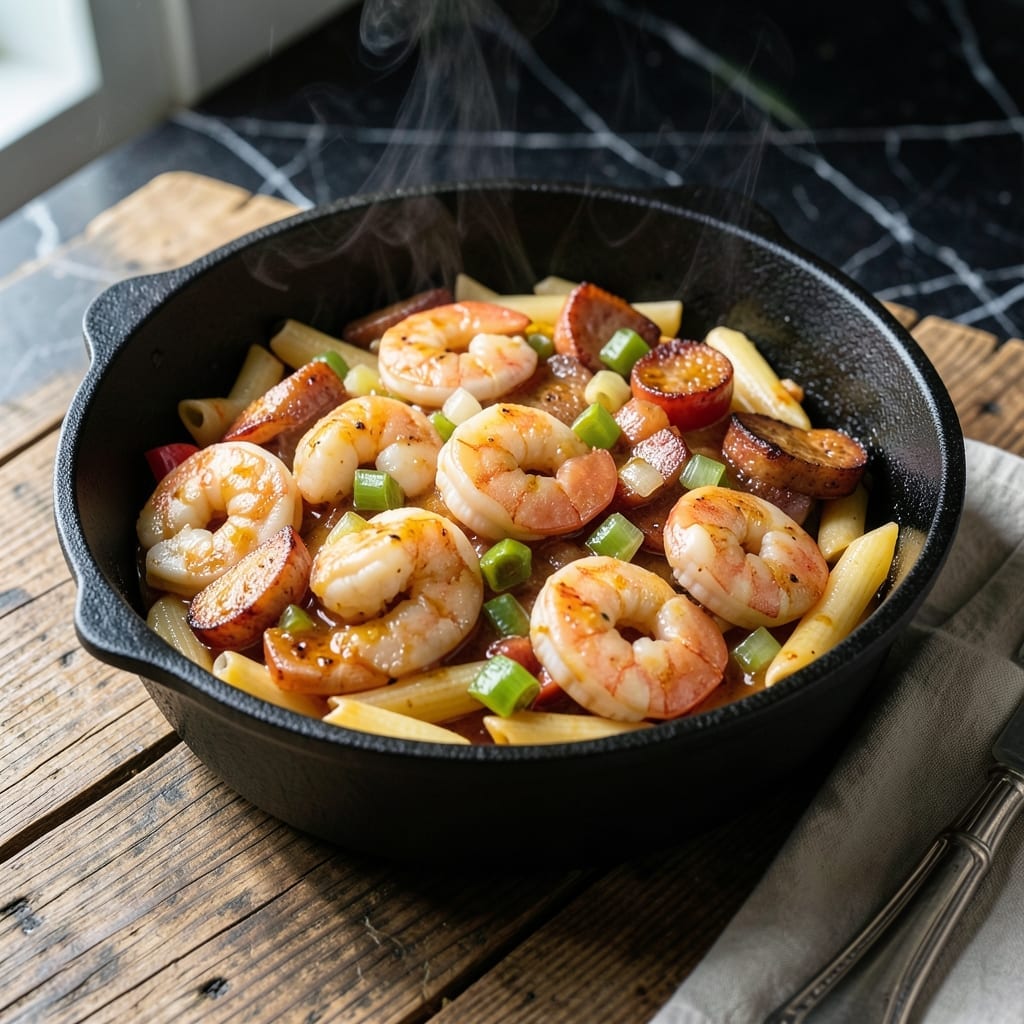 Pastalaya Recipe Cajun Ninja: Spicy Andouille and Shrimp One-Pot Wonder