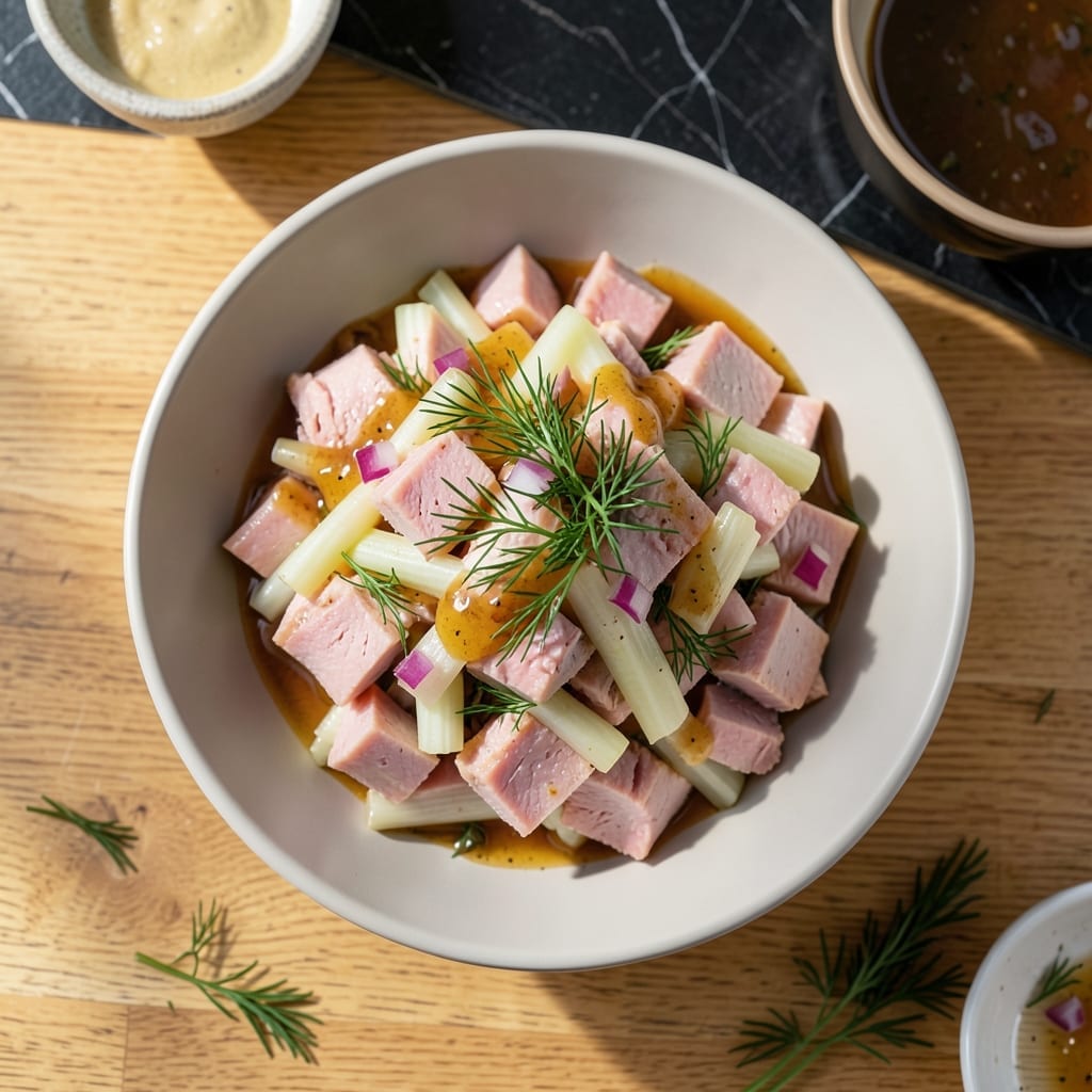 Ham Salad Recipe No Mayo: Tangy Mustard-Dill Bind With Crunchy Veggies