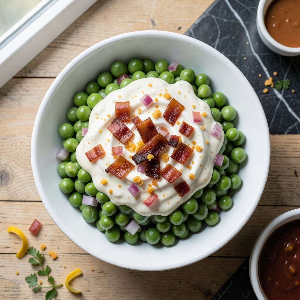 Frozen Pea Salad Recipe Sour Cream: Retro Potluck Favorite With Crispy Bacon