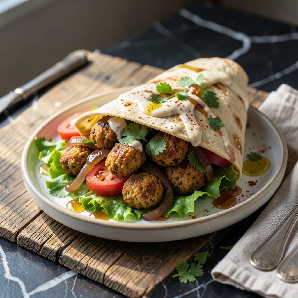 Falafel Wrap Recipe Vegan: Mediterranean Spiced Street Food at Home