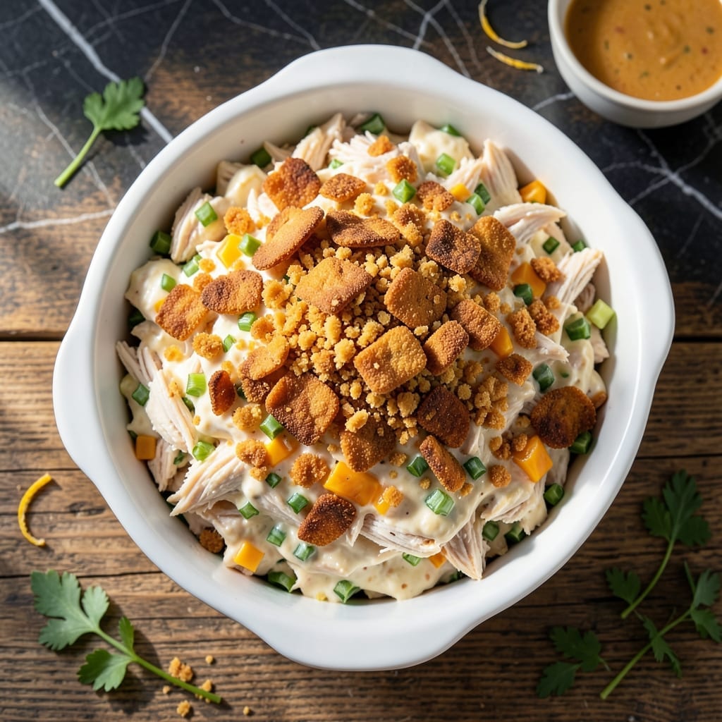 Hot Chicken Salad Recipe With Ritz Crackers: Buttery Crunch Meets Creamy Comfort